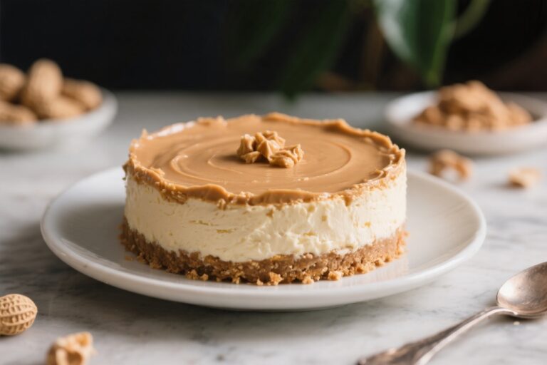 No Bake Peanut Butter Cheesecake – Creamy, Easy, and Irresistible
