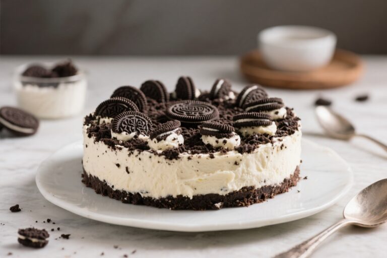 No Bake Oreo Cheesecake – Creamy, Crunchy, and Effortless