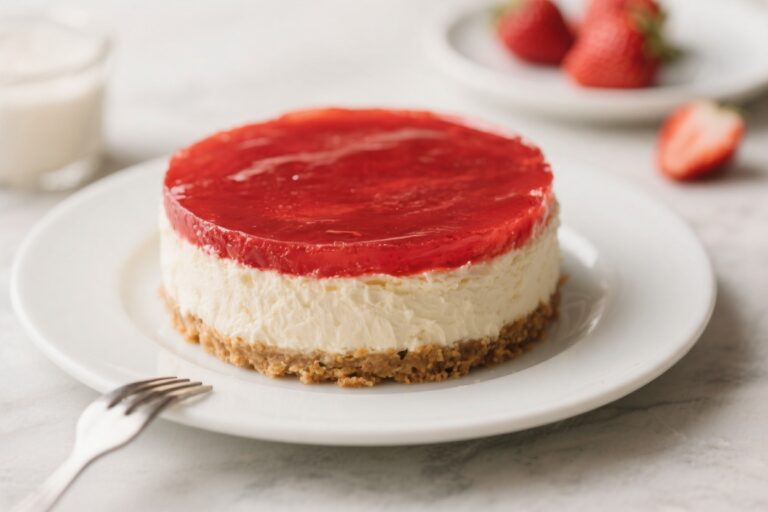 No Bake Strawberry Cheesecake – Creamy, Fresh, and Effortless