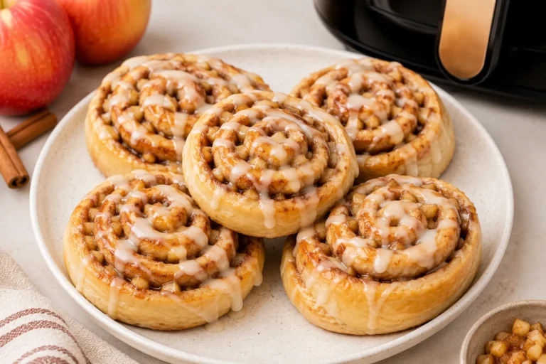 Air Fryer Apple Cinnamon Rolls