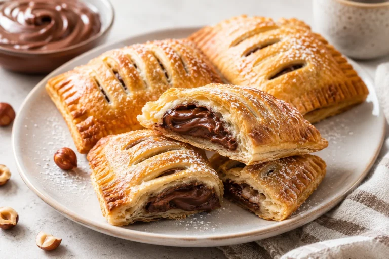 Air fryer nutella pastries