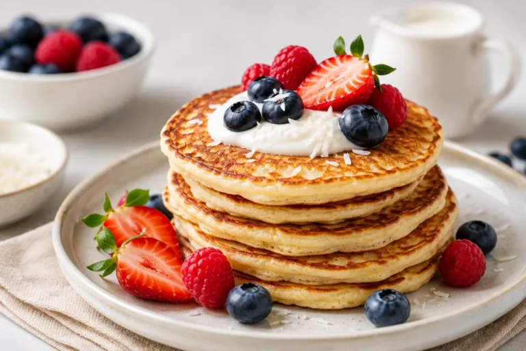 Coconut Flour Pancakes (Sugar-Free)