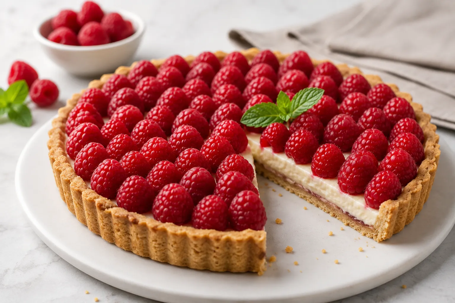 Keto Raspberry Tart