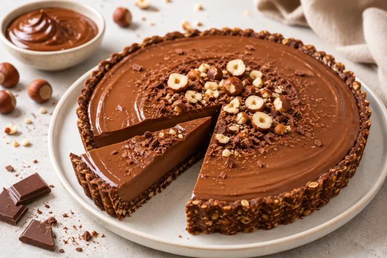 No Bake Nutella Tart