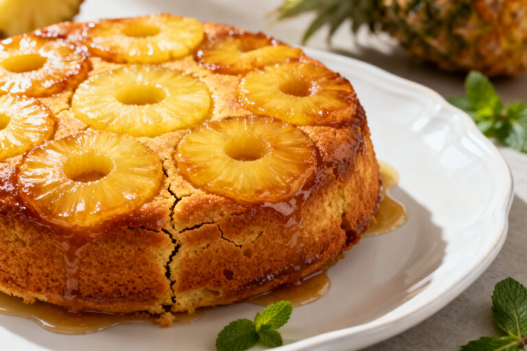 Air Fryer Pineapple Upside Down Cake – A Sunny Classic Made Easy