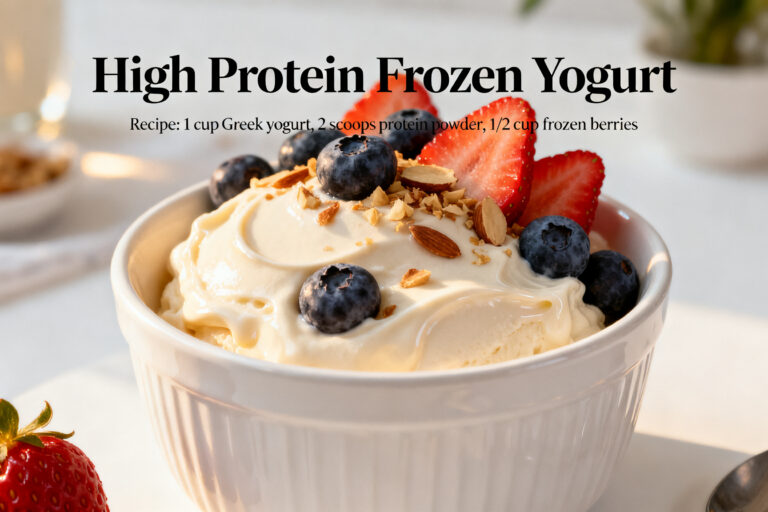 High Protein Frozen Yogurt – A Creamy, Satisfying Treat