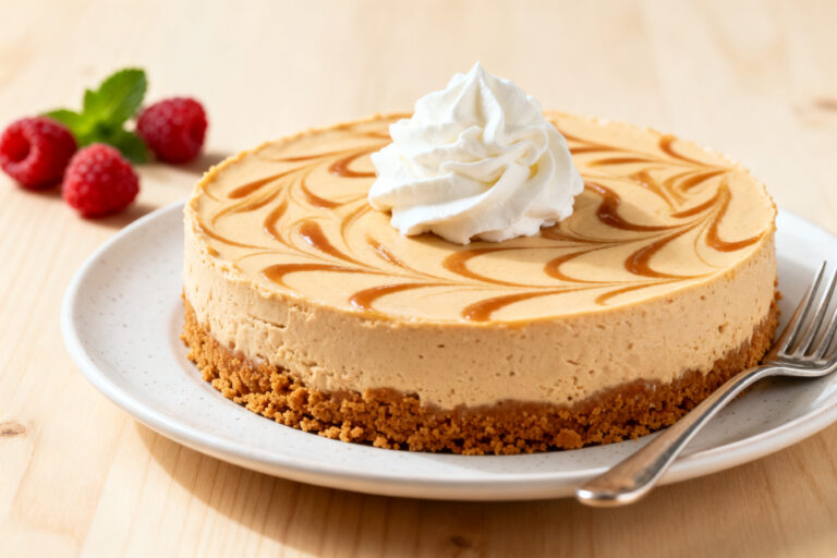 No-Bake Biscoff Cheesecake – Creamy, Caramelly, and Effortless