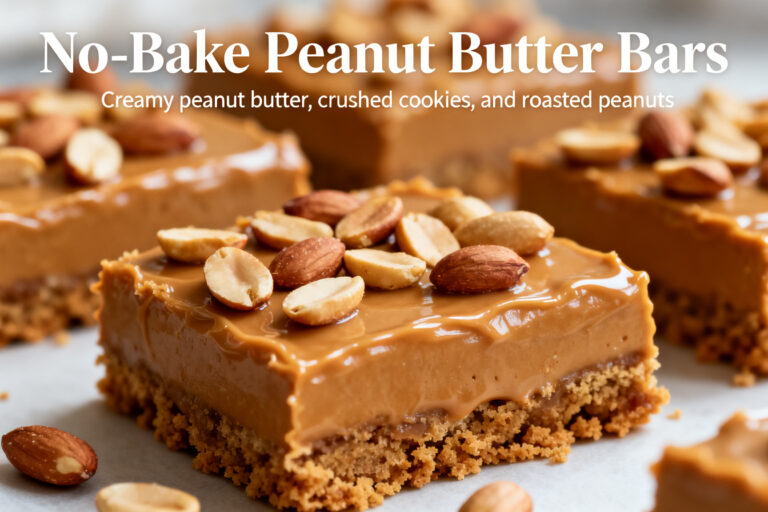 No-Bake Peanut Butter Bars – Simple, Satisfying, and Ready Fast