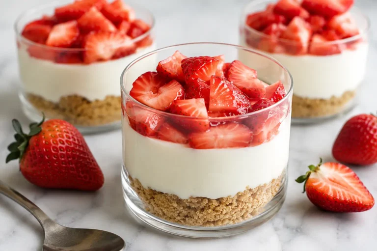 no sugar strawberry cheese cake cup
