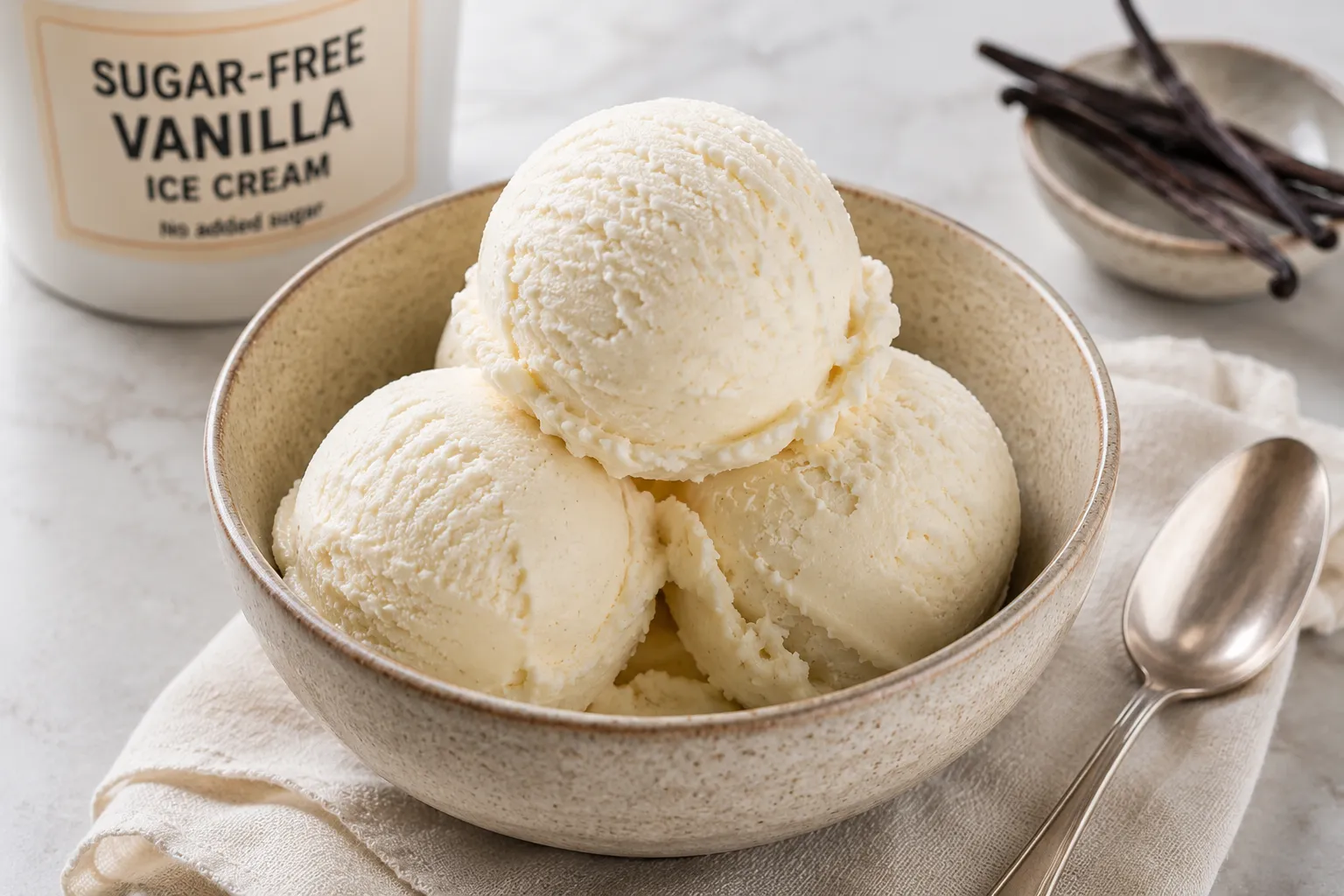 sugar free vanilla ice cream