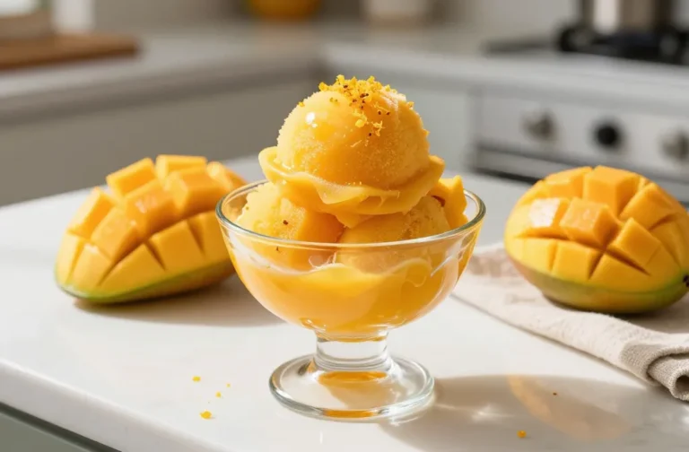 No Sugar Mango Sorbet: Bright, Guilt-Free Scoopjoy