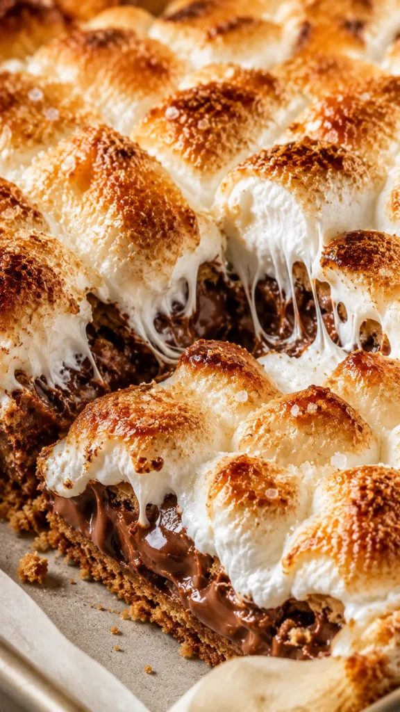 tight macro of the S’mores Bars