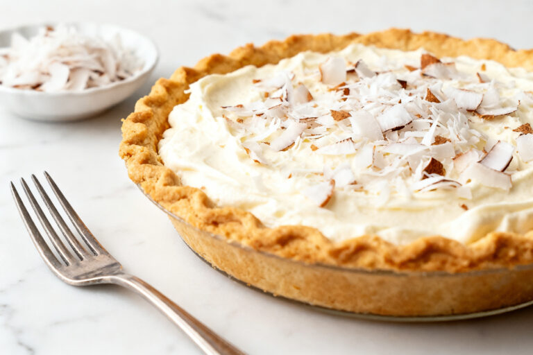 Keto Coconut Cream Pie – A Light, Creamy, Low-Carb Treat