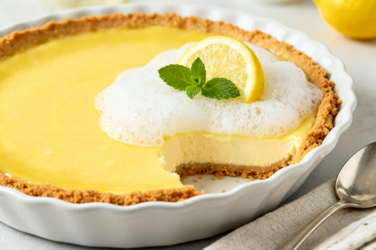Frozen Lemonade Pie – A Bright, Creamy No-Bake Treat