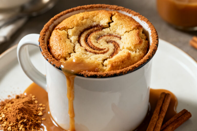 Keto Cinnamon Mug Cake – A Warm, Fast, Low-Carb Treat