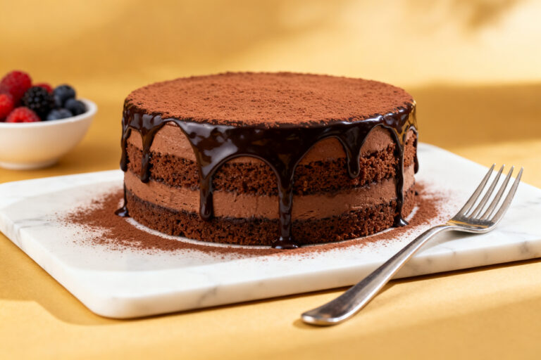 Dubai Chocolate Cake – A Rich, Date-Sweetened Treat With Middle Eastern Flair