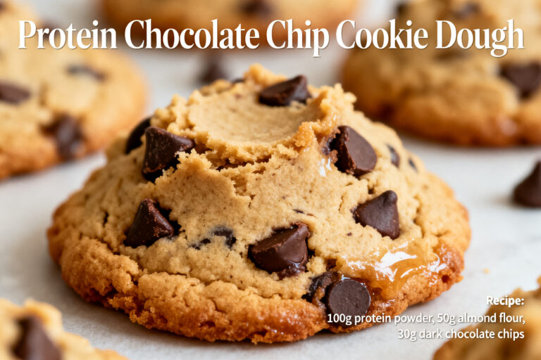 Protein Chocolate Chip Cookie Dough – A Quick, Satisfying Treat