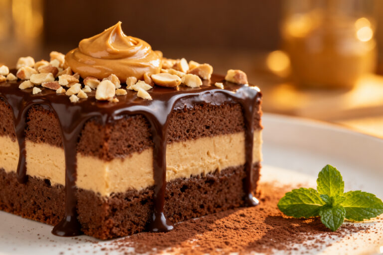 Chocolate Peanut Butter Cake – Rich, Moist, and Crowd-Pleasing