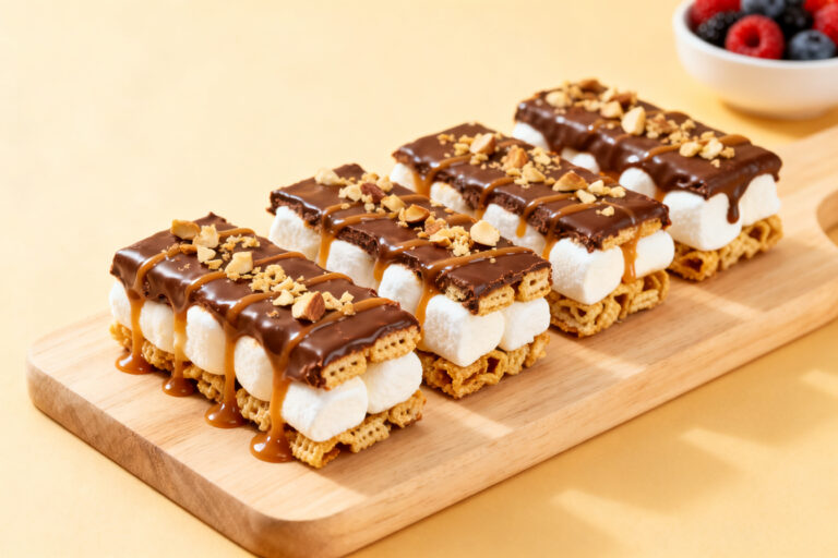 Marshmallow Crunch Bars – Sweet, Chewy, and Irresistibly Crispy