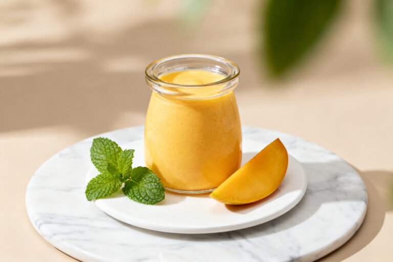 Sugar-Free Mango Pudding – A Light, Creamy Dessert With Real Fruit