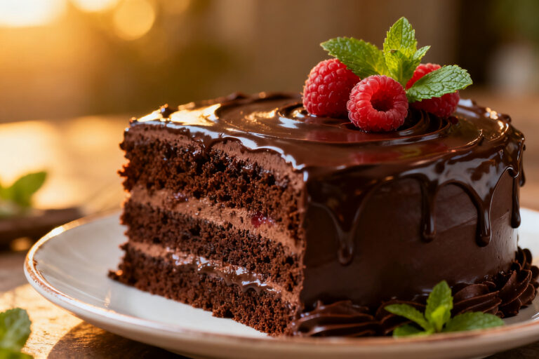 Dark Chocolate Cake – Rich, Moist, and Uncomplicated