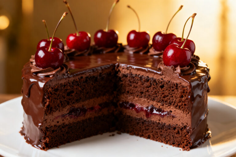 Chocolate Cherry Cake – A Moist, Crowd-Pleasing Classic