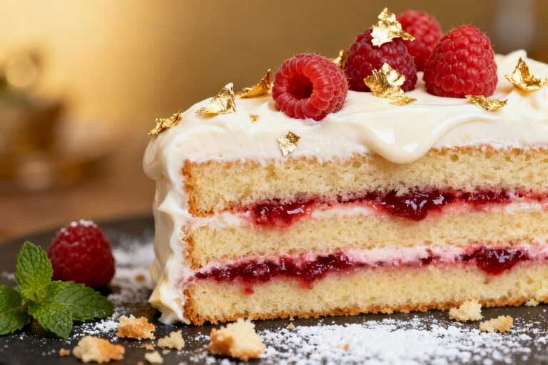 White Chocolate Raspberry Cake – A Soft, Bright, Bakery-Style Dessert