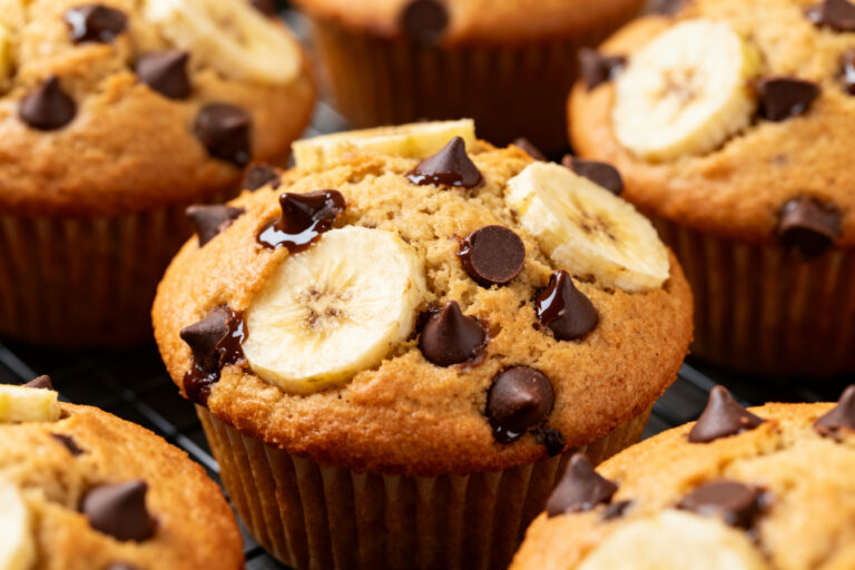 Banana Chocolate Chip Muffins – Soft, Sweet, and Ready in Minutes