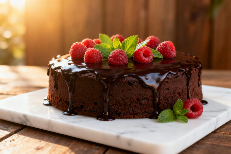 Vegan Chocolate Cake – Rich, Moist, and Easy